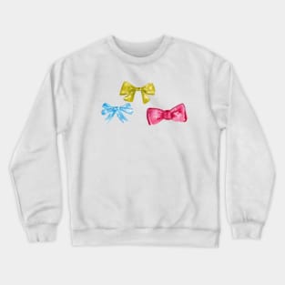 watercolor bow Crewneck Sweatshirt